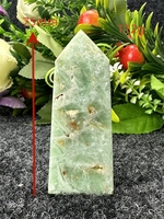 Green Moonstone Natural Crystal Gemstone Mineral Quartz Specimen Obelisk Tower Tourmaline Spiritual Meditation Healing Reiki Fen