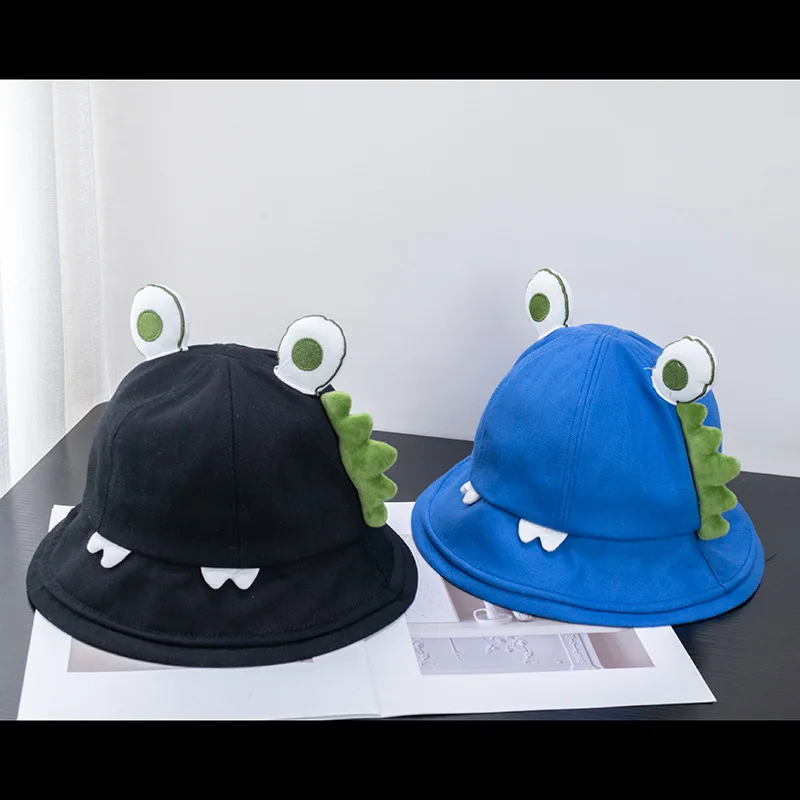 2024 Cartoon Cute Little Dinosaur Bucket Hats With Summer Foldable Lightweight Sun Hat Fishing Caps For Women Men Teens Adult