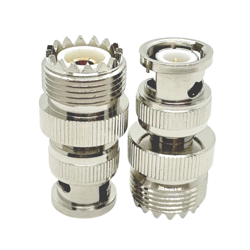 Adaptateur Coaxial Coaxial RF droit BNC mâle vers UHF femelle PL259 femelle vers BNC mâle SO-239 pour Radio CB