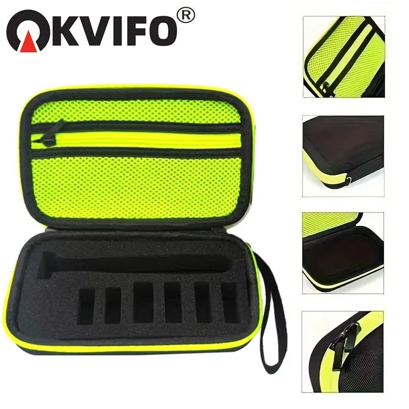 

KVIFO Storage Case EVA Case Electric Trimmer Shaver Travel Case Protective Cover Storage Bag for Philips One Blade QP2530/2520