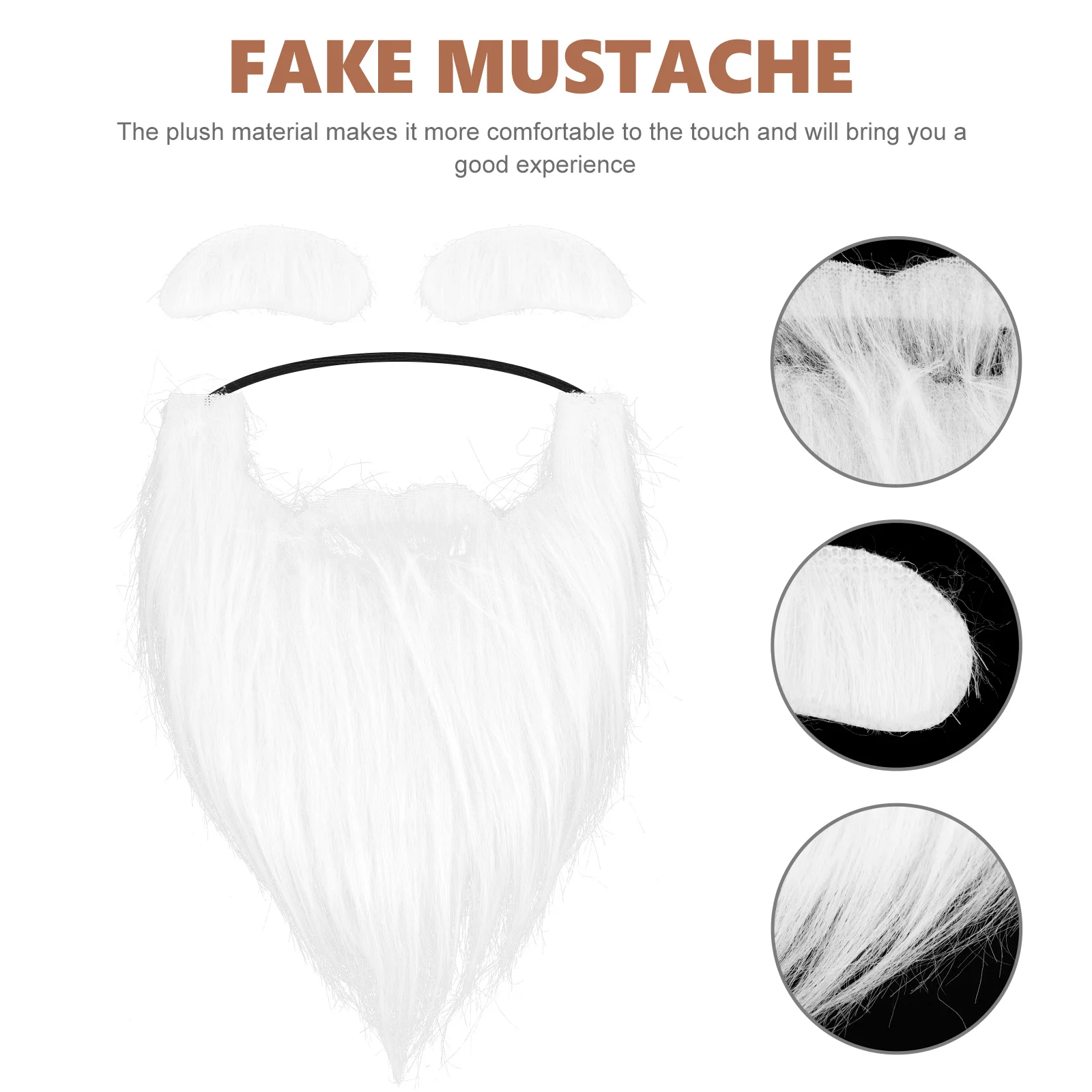 Christmas Beard Eyebrows False Santa Claus Beards Fake for Man Costume Mustache Prop Cosplay Decors Xmas Mustaches Pirate