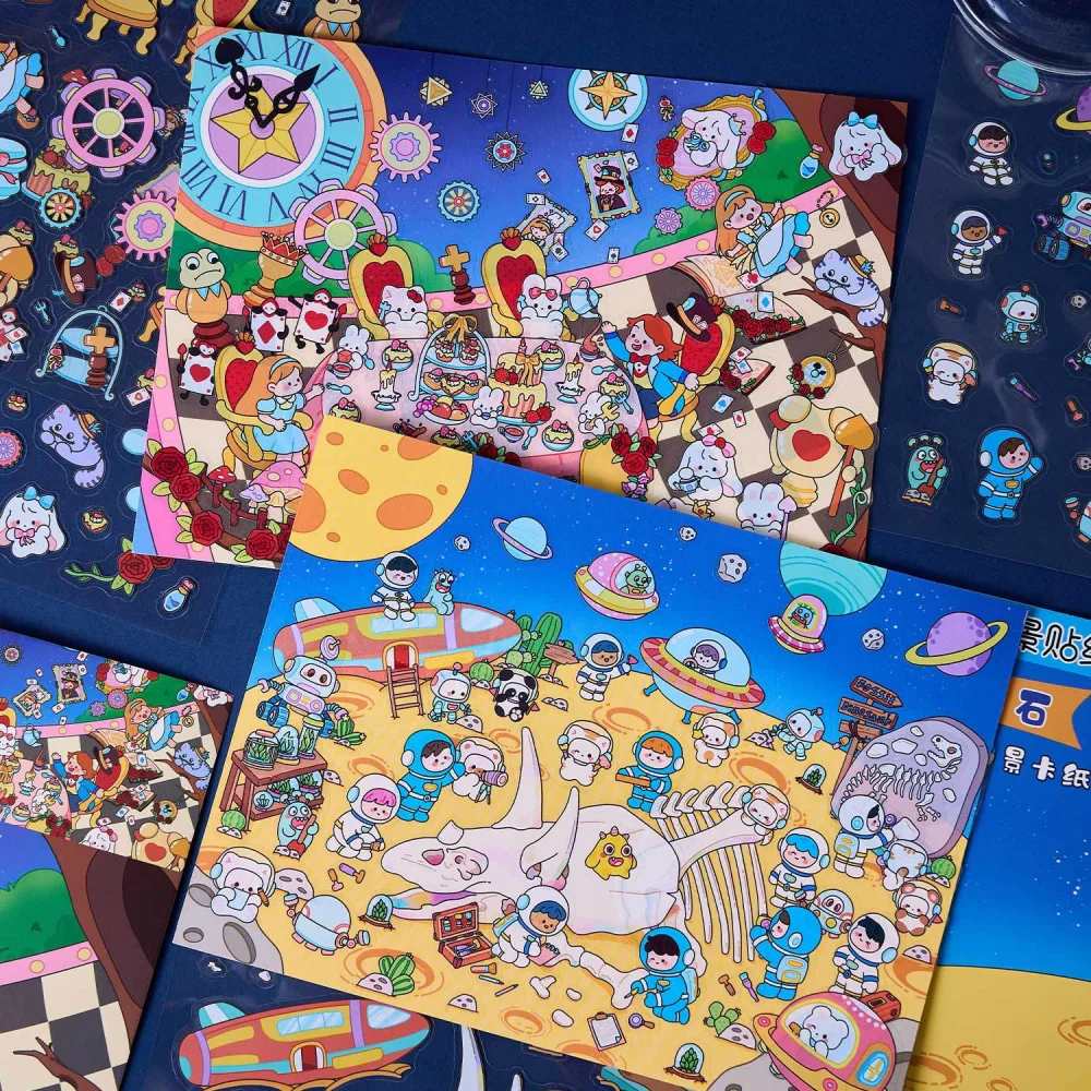 

Card Lover 3 шт. [серия «Выбор времени] забавный оригинальный материал DIY декомпрессионные наклейки для сцены ПЭТ материал набор для скрапбукинга