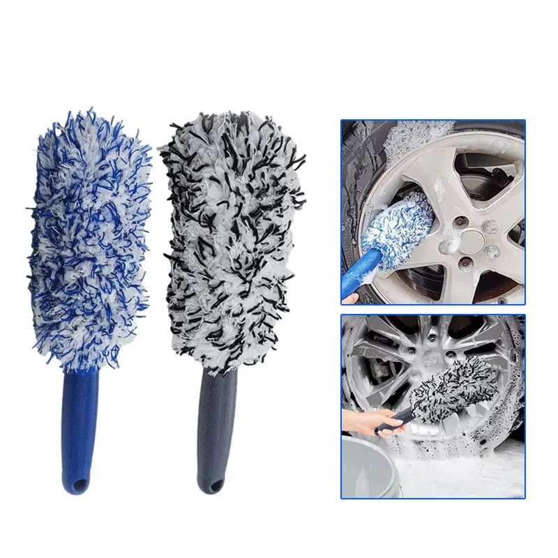 Auto Radnabe Pinsel Reinigung Pinsel Tragbare Plüsch Auto Waschen Werkzeug Auto Rad Reifen Felge Detaillierung Pflege Staub Entfernung Pinsel