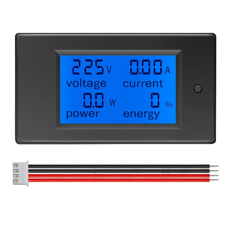 

Peacefair PZEM-021-VH AC Single Phase Digital LCD Power Meter Ammeter Voltimetro 80-260V 10A 4IN1 Electric Volt Amp Meter