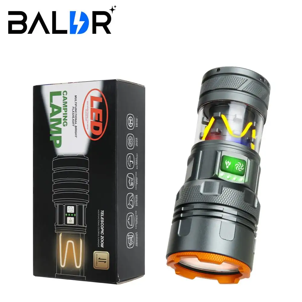 High Power Led Flashlights MINI Torch With COB Side Light Self-defense Lamp 11 Lighting Modes Bright Outdoor Waterproof Lights