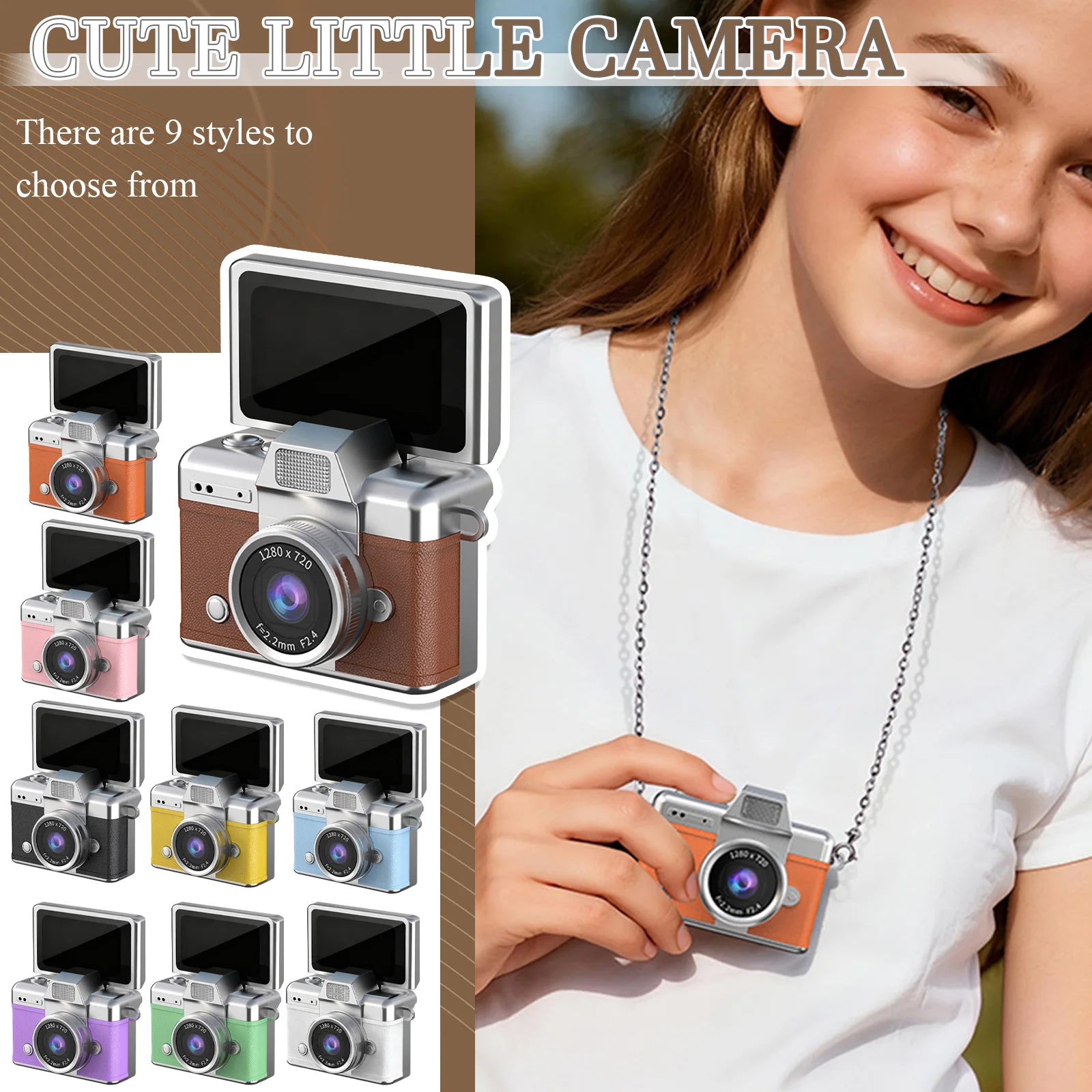 

Compact Digital Camera Featuring A 1.47 Inch LCD Screen,1080p HD Video Recording, Flip Out Screen, Portable Sports Camera, Gifts