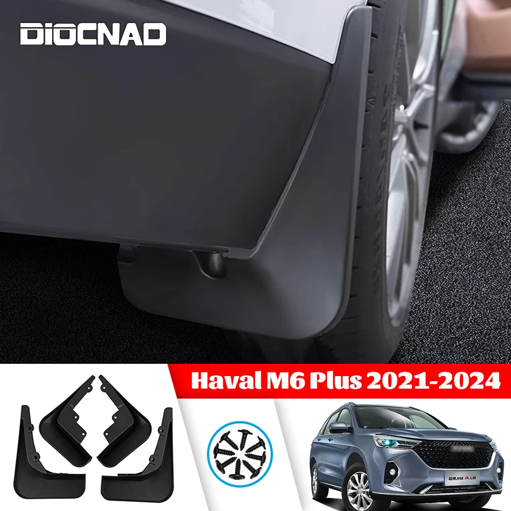 Mud Flaps For GWM Haval M6 Plus 2021 2022 2023 2024 4pcs Front Rear MudFlaps Splash Guards Fender Car Mudguards Accessories