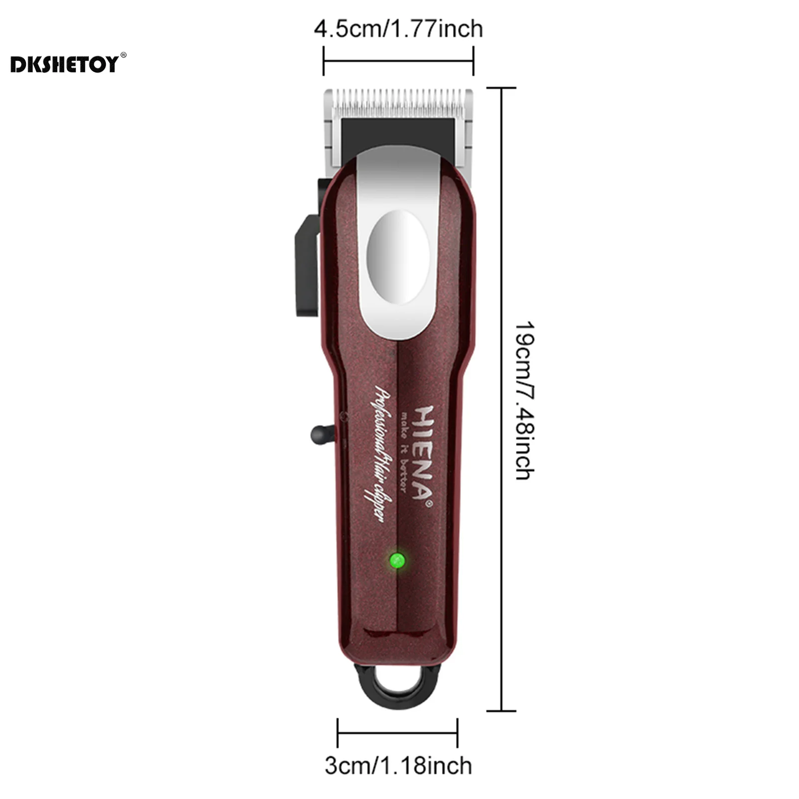 HIENA Electric Hair Clipper Professional baber machine Hairdressing Trimmer Ergonomic Low Noise Electric Clipper