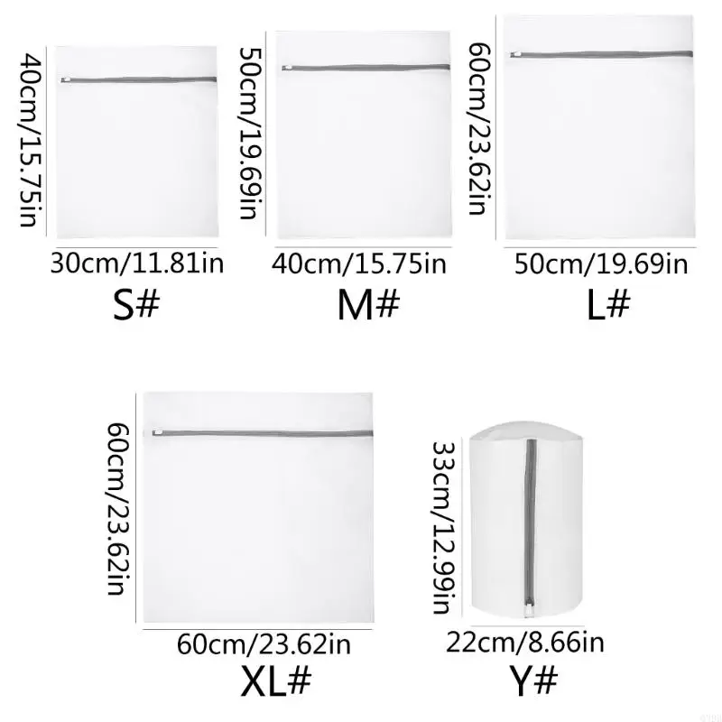 Q39B Bra Underwear Products Zippered Mesh Laundry Bags Baskets Household Cleaning Tools Accessories Laundry Care Set 5 Styles