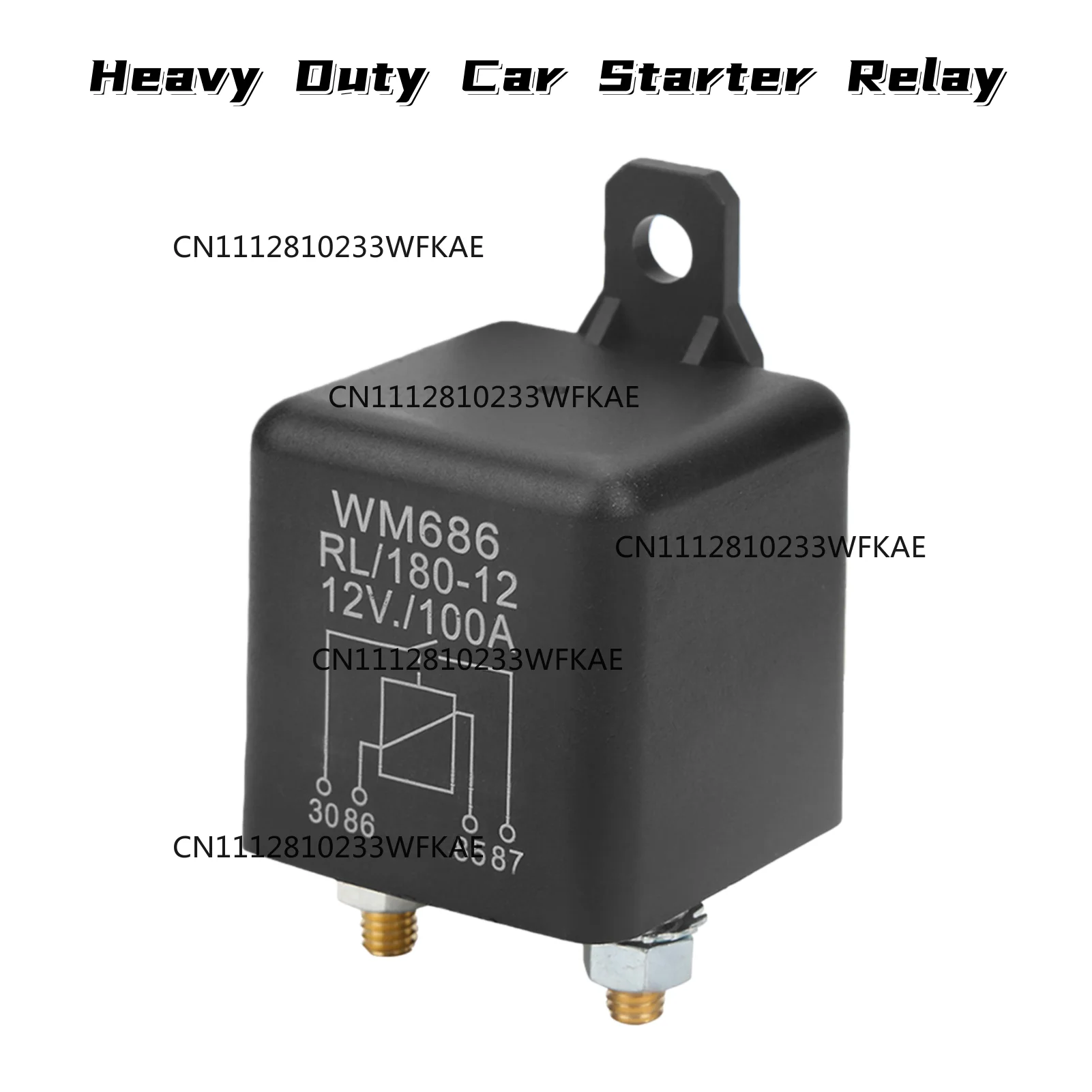 WM686 100A Normal Open Heavy Duty Car Starter Relay for Control Battery ON/OFF RL/180 DC 12V Car Relay Car battery control Relay