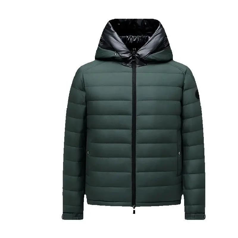 

High-quality goose down jacket for men, fashionable and cool, versatile for travel, lightweight hooded casual jacket
