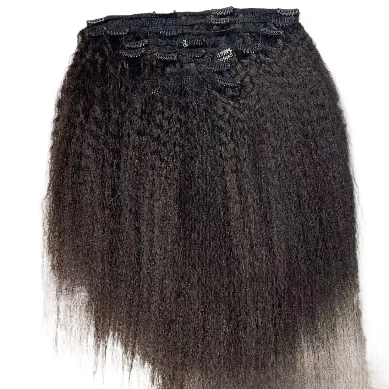 Small braid lace clip hair regular 8 pieces smooth natural color medium range thick hair tail