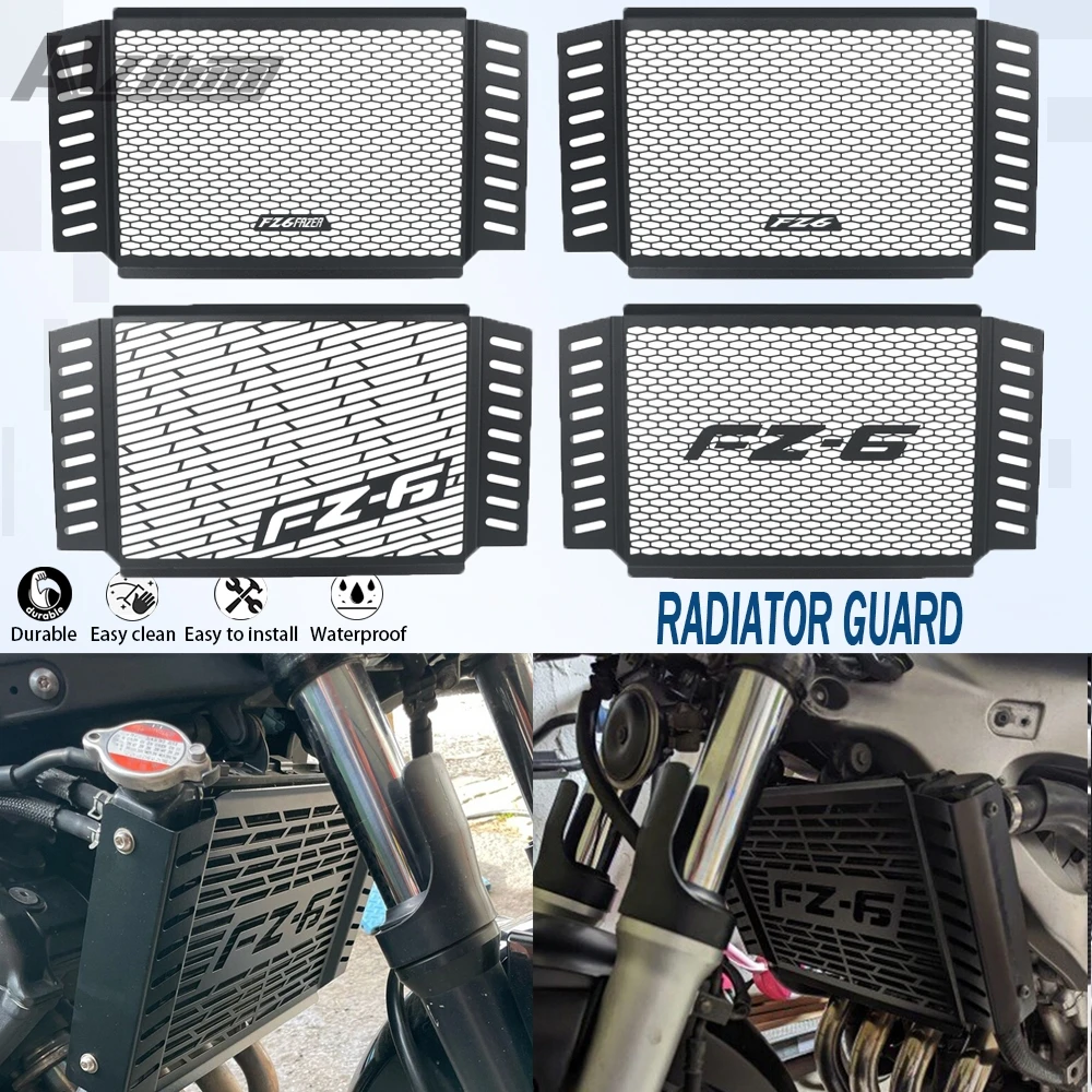 

Motorcycles For Yamaha FZ 6 FZ-6 FZ6 FAZER FZ6FAZER Radiator Guard Protector Grille Cover 2004 2005 2006 2007 2008 2009 2010