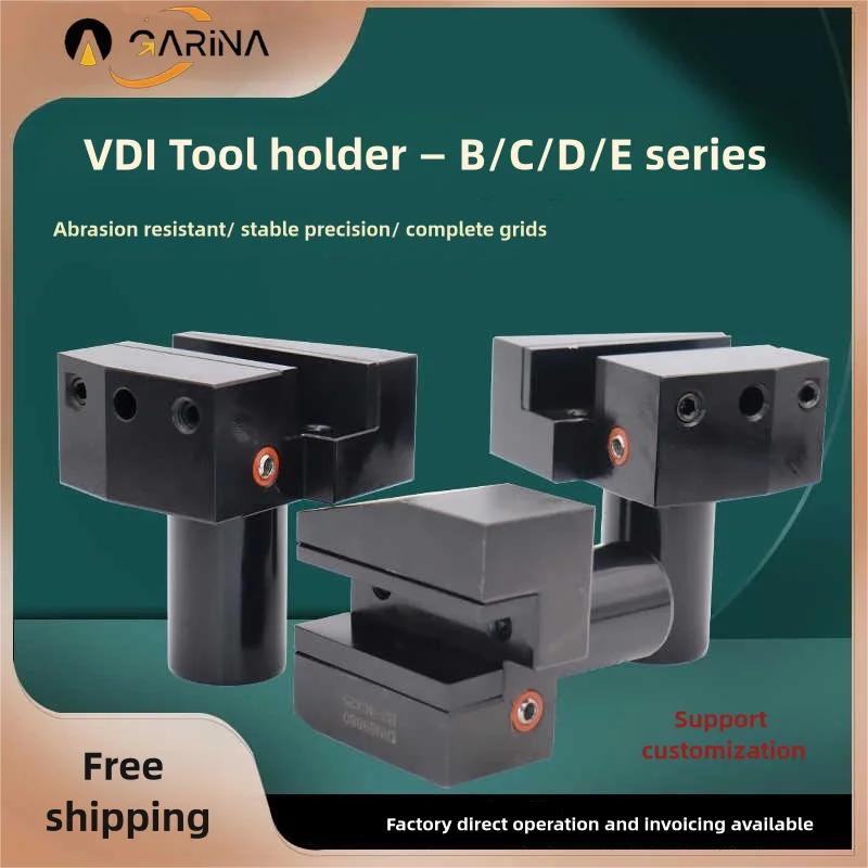 

VDI Rectangular Transverse Tool Tolder DIN69880 B1/B2/B3/B4/B5 Static Tool Holder For CNC Machine