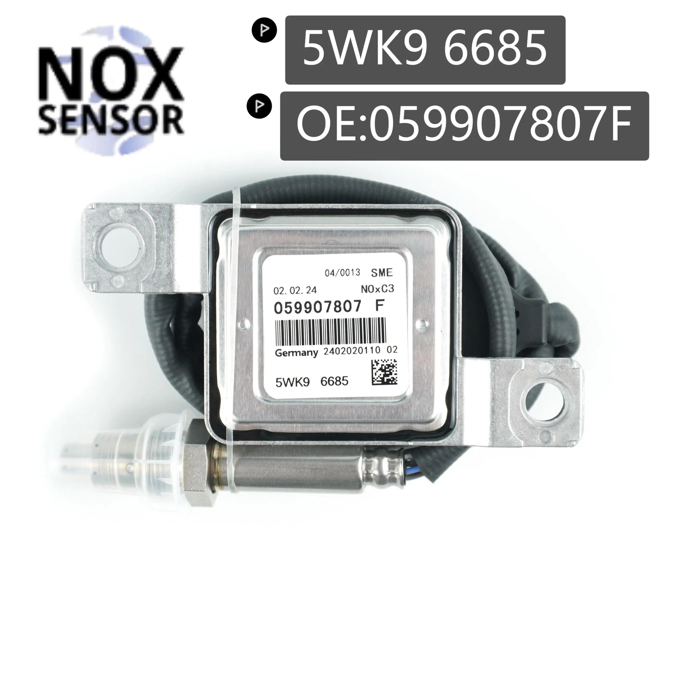 

059907807 F 5WK96685 Новый датчик Nox Downstream, подходящий для Audi Q7 VW Touareg TDI 3.0L-4.6L 2009-2014 059907807 Г 5WK9 6685А