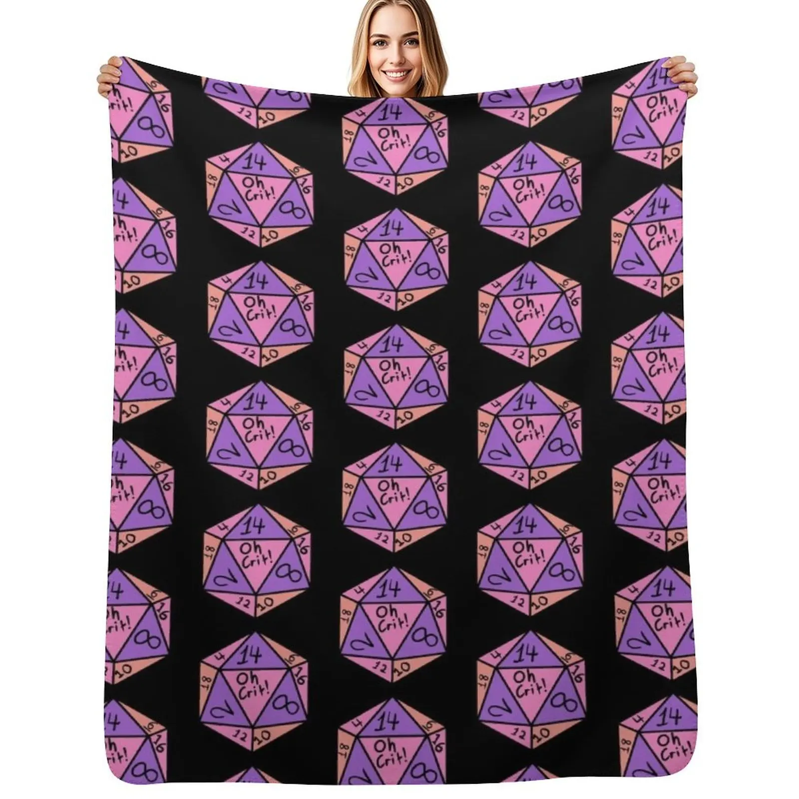 Oh crit! (10) Throw Blanket Soft Solid Color Blanket for Couch Bed