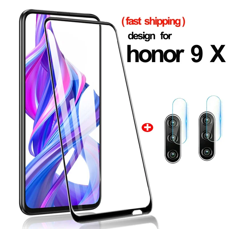 

Premium 360 Case Glass for Honor 9X HD Film Camera Protector Huawei Honor 9X stk lx1 Protector honer x9 Glass 9X Honor9X 9 X