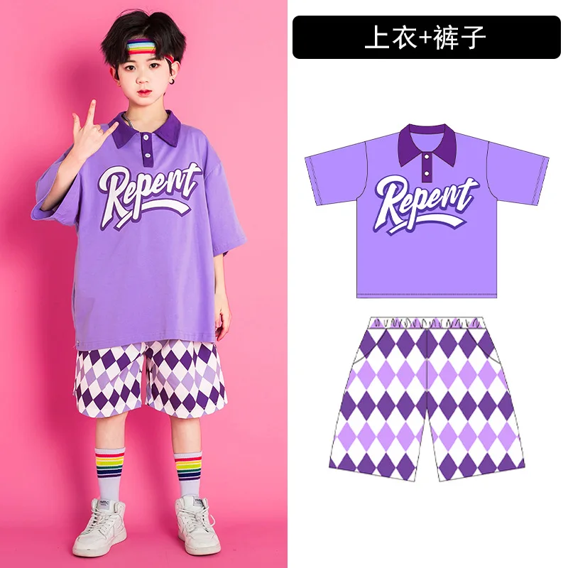 Ropa de baile de salón para niños, disfraces de Hip Hop para niñas, ropa de baile para niños, traje de escenario, ropa de baile callejero de Jazz, camiseta, pantalones cortos, falda