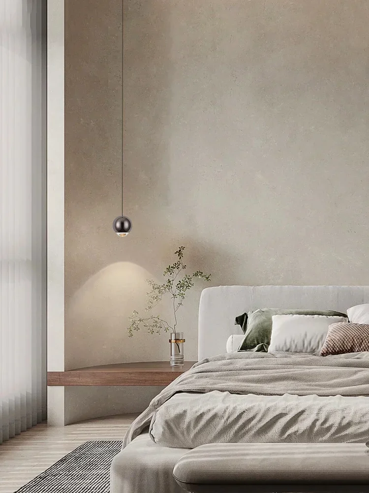 Modern Bedroom Bedside Light LED Pendant Lights Stretch Lifting Chandelier Adjustable Line Spot Hanging Lamp Decor Fixture