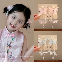 New Spring Fashion Butterfly Flower Tassel Hair Clips For Women Girls Kids Toddler Sweet Hair Barrettes Styling Hair Accessories - Image 2