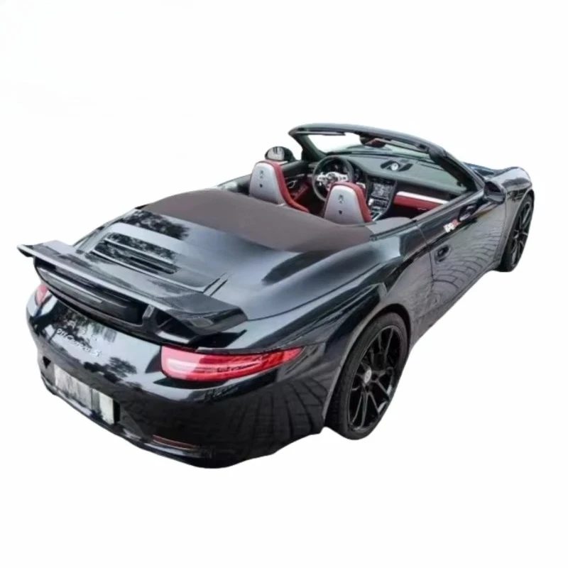 Factory Wholesale Te-chart Style Carbon Fiber Rear Bumper Trunk Spoiler Wing for Carrera 911 991.1 Tail Spoiler Body Kit