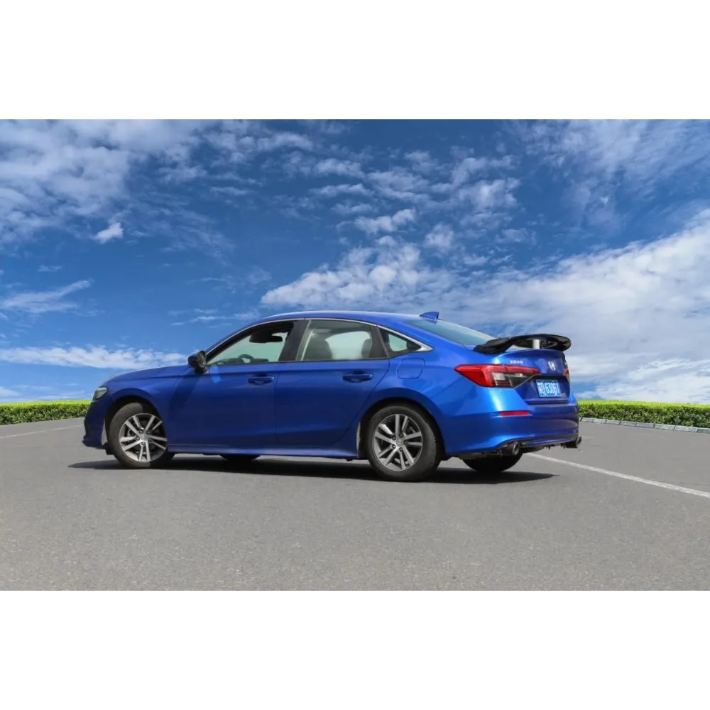 IKON MOTORSPORTS سبويلر خلفي لسيارة Honda Civic 11th Gen Sedan 4-Door، HPD V2 Style Gloss Black