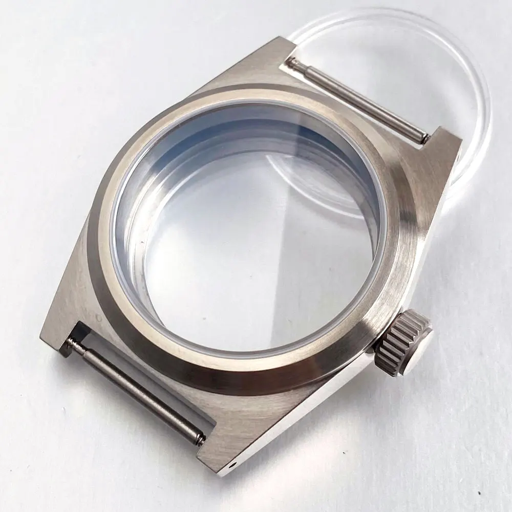 AR Sapphire 316L Steel 38mm Brushed Diver Watch Case 200M Waterproof Fit NH35 NH36 NH34 ETA2824 PT5000 ST2130 for Swim Watch