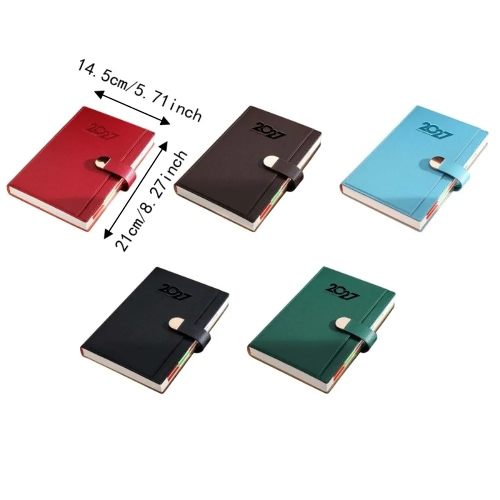 A5 2027 Schedule Book Convenient Diary Writing Pads Agenda Planner Notebook Multi Functional Calendar Notebook view 6