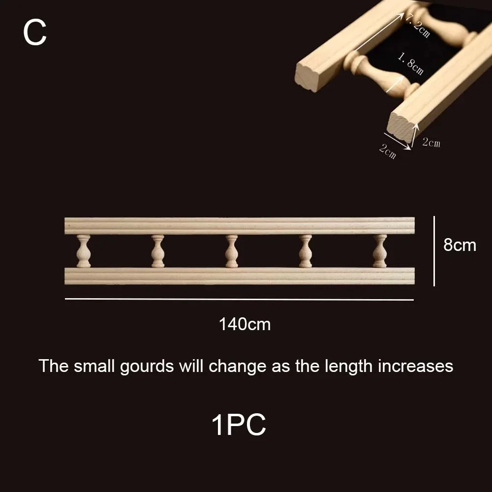 Houten Baluster Spindel Diy Meubels Speelgoed Home Decor Brug Kolom Applique Hout Kleine Kalebas Pilaren Wijn Hek Kast Ondersteuning