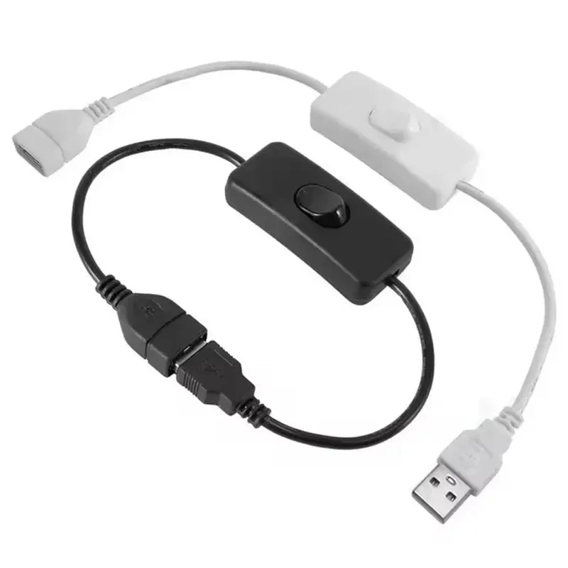 1/2/3pcs USB Cable with Switch ON/OFF Cable Extension Toggle for USB LED String USB Gadget USB Power Supply Device Tools ﻿
