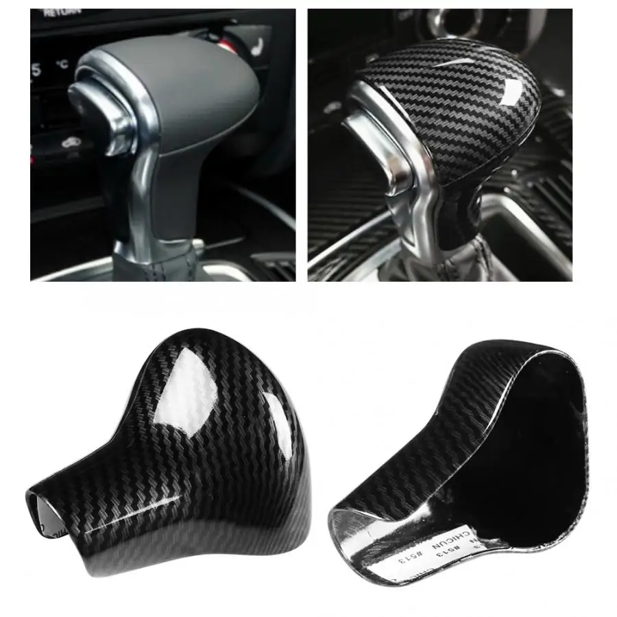 

Car Carbon Fiber Style Interior Shift Knob Head Cover Trim for Audi S6/S7 A6L A5 A7 A4L Q7 Q5 2012 2013 2014 2015 2016