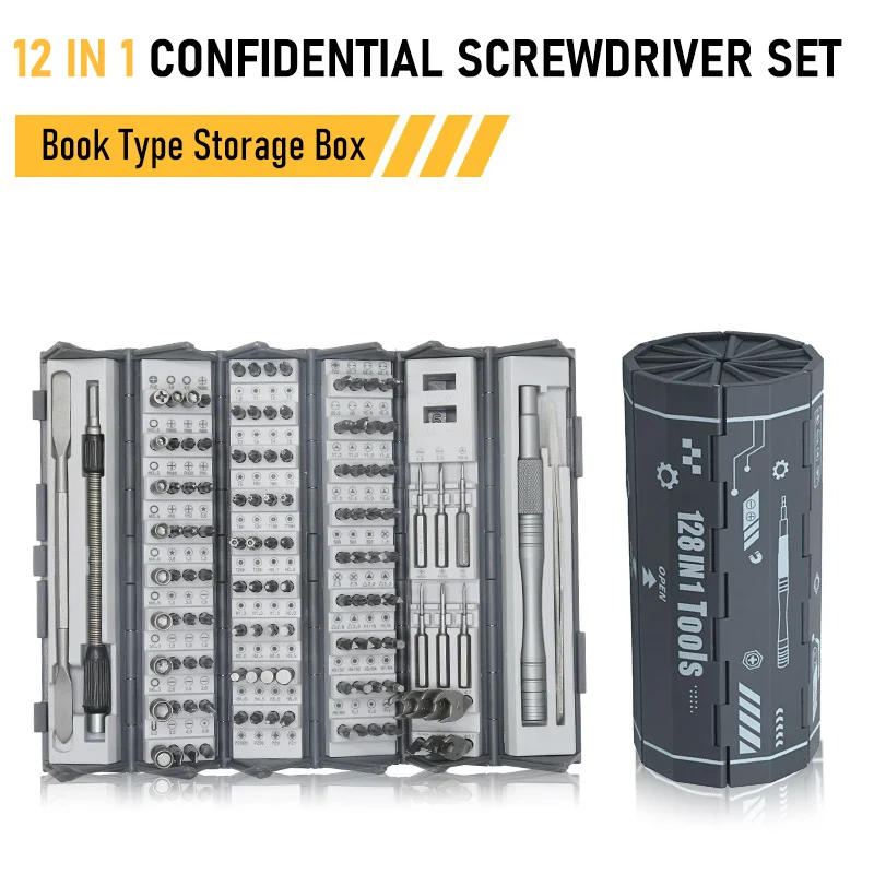 128 In 1 Magnetic Screwdriver Set Precision Multi Hand Hex Screw Drivers For Cameras Mobile Phones Computers Repair Kit Tools