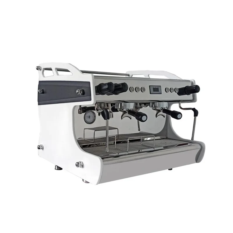 

Commercial Premium Coffee Machine Double Head Pumped Italian Coffee Machine Cross-border Semi-automatic Grinding Coffee Machine