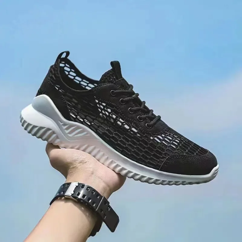 Zapatillas de deporte de verano para hombre, zapatos deportivos informales ligeros y transpirables, zapatillas deportivas de malla ligeras para correr, Tenis Masculinos