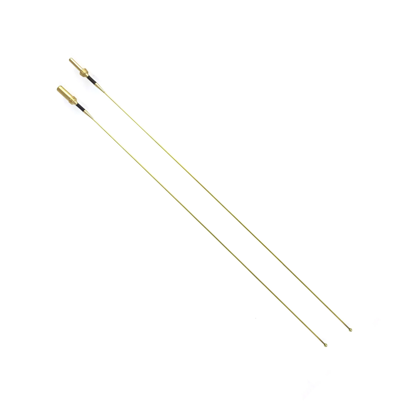 2Pcs 22.5cm Metal Receiving Antenna Big Hole & Small Hole For Henglong 1/16 RC Tank 3889 German Leopard 2A6 Model Accessories