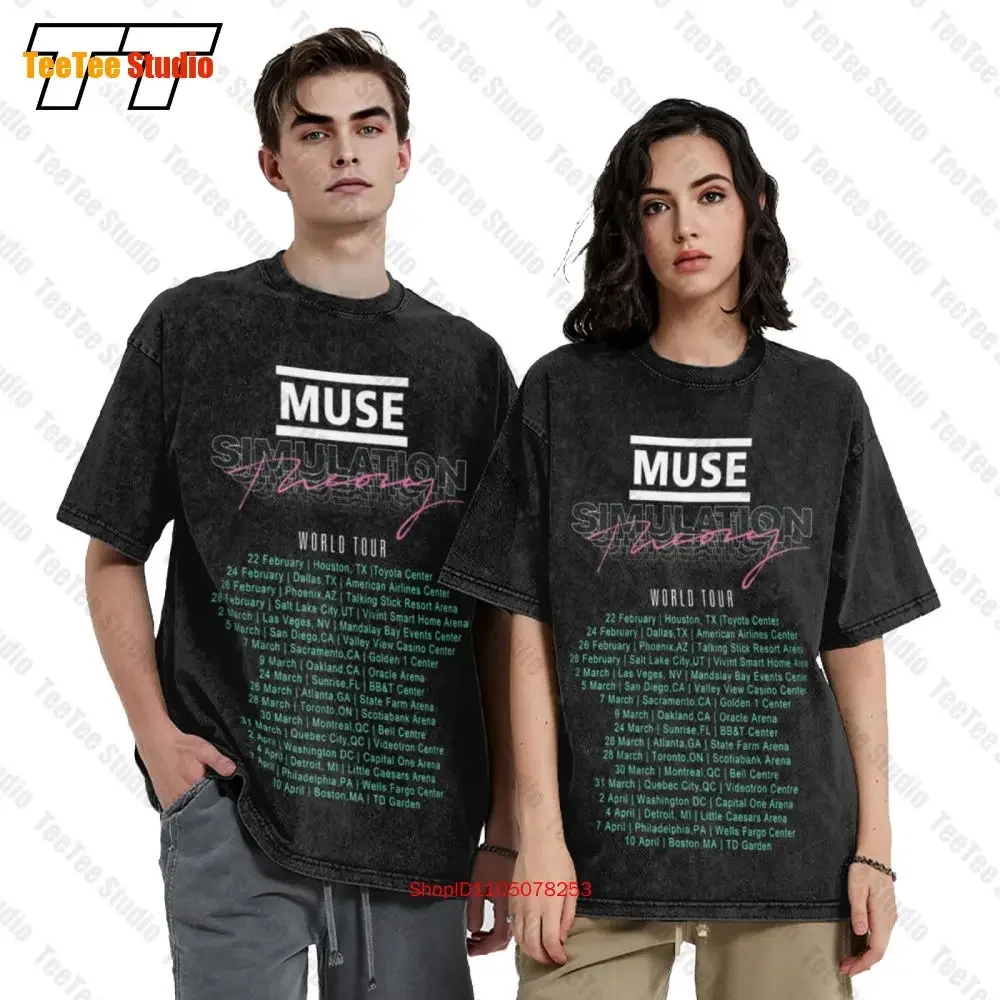 Muse Simulation Theory World Tour 2019 Vintage Oversized T-Shirt 0T27