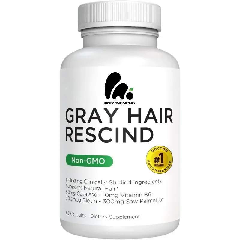 Enzima de hidróxido de vitamina Vitaminas antienvejecimiento para cabello, piel y uñas, ácido pantoténico, ácido fólico 400 mcg, biotina 300 mcg, palma de sierra
