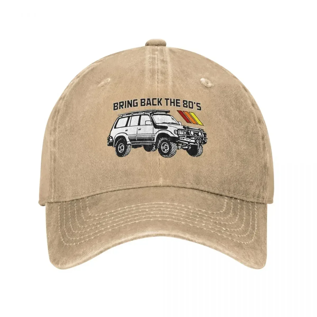 Vintage Land Car Cruiser เบสบอลหมวกผู้ชายผู้หญิง Distressed Cotton Headwear นํากลับ 80s หมวกฤดูร้อนกลางแจ้งหมวก