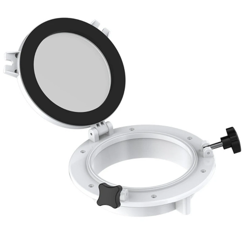 

White Round Portholes Plastic Hatches 8 Inch Opening Window For Marine Boat RV SFPP1-01 SFPP2-01