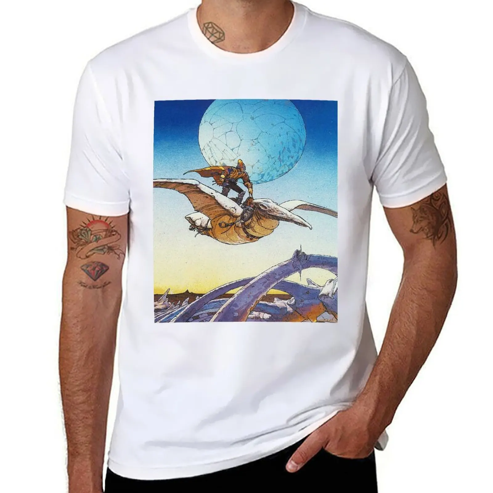 

Jean Giraud T-Shirt t shirt man cotton t shirt for man men t shirt cotton 100% T-shirt