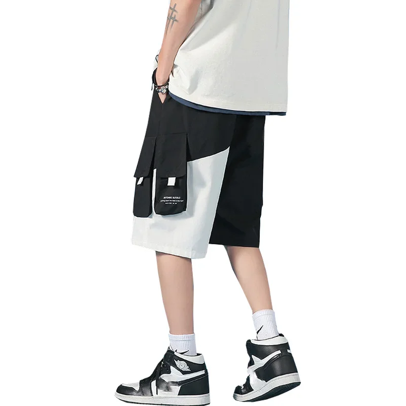 Men Cargo Shorts Fashion 2023 Summer Male Streetwear Short Trousers Hip Hop Clothing