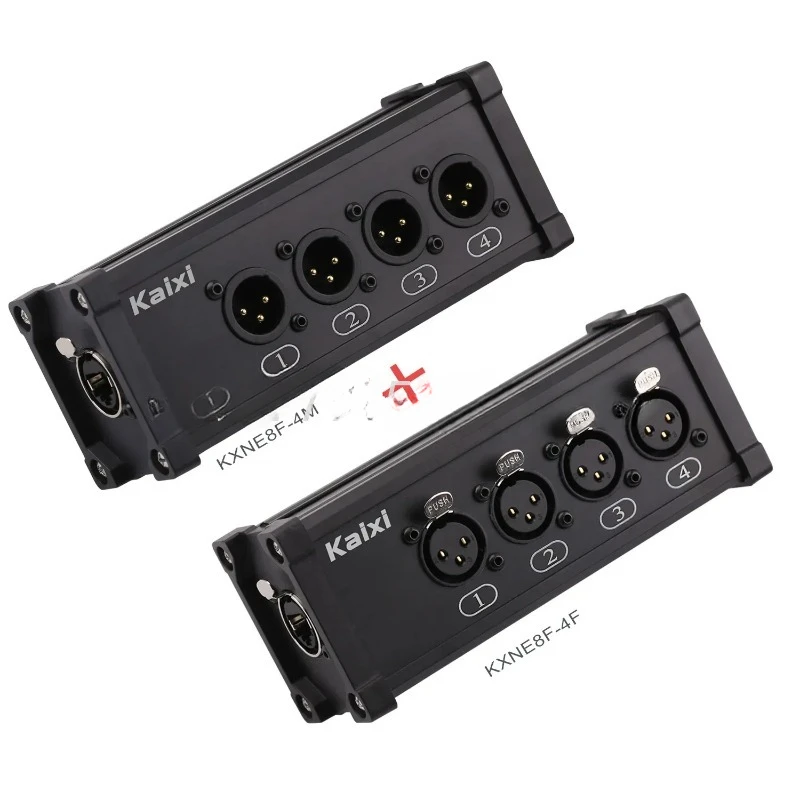 4-channel 3-pin multi network XLR cable RJ45 Ethercon NE8F-4M for recording studio