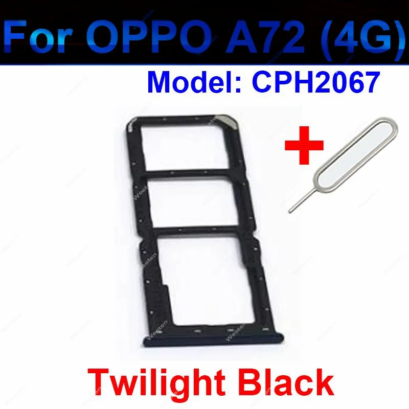 Sim Card Tray Holder For OPPO A72 A73 A74 4G 5G 2020 Dual SIM SD Card Slot Reader Adapter Replacement Repair Parts  A72