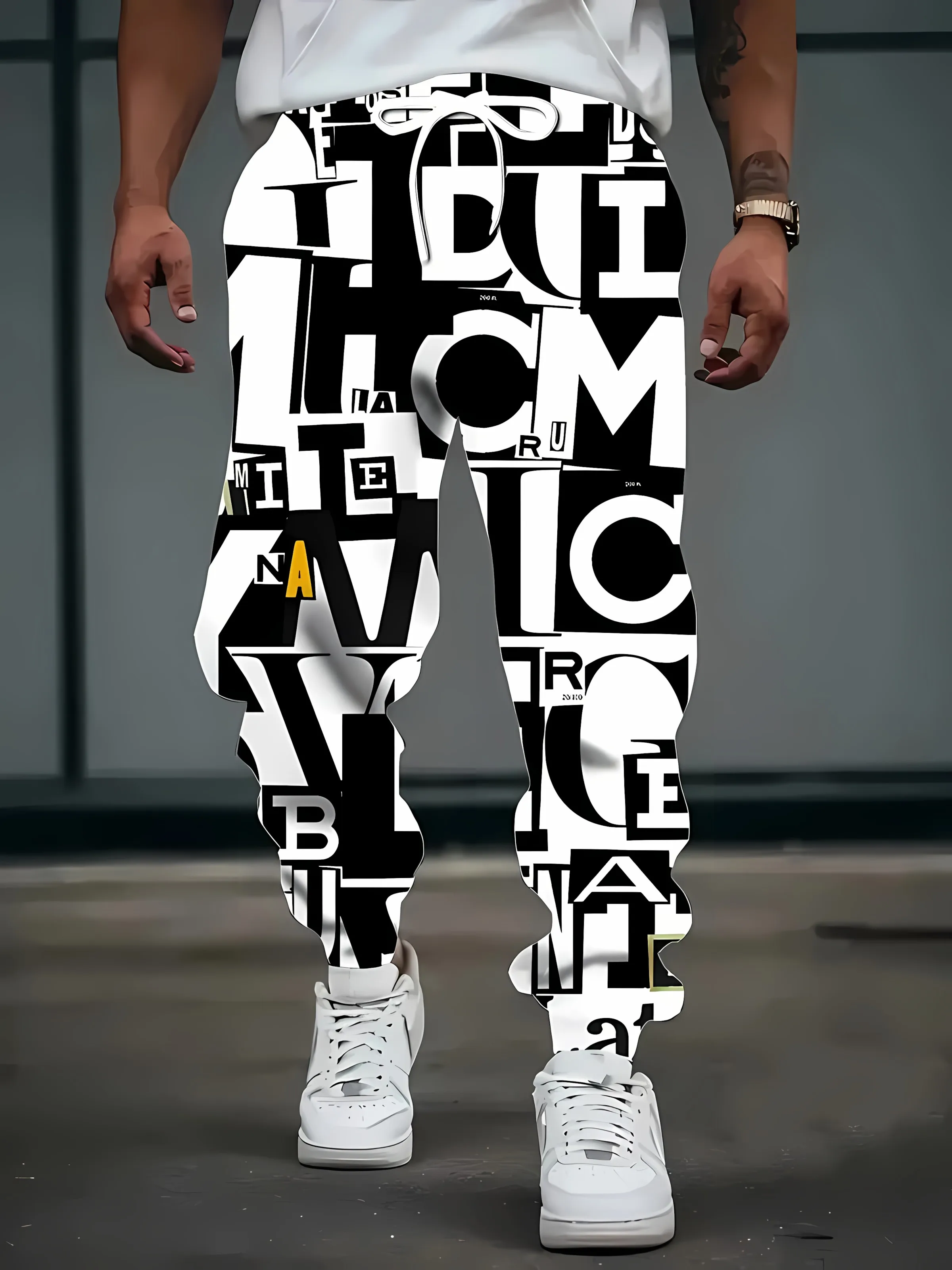 

The new men's trousers for the autumn of 2025 are sporty casual and fashionable with 3D printing soft and comfortable