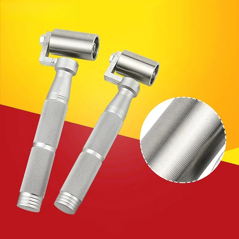 For Wallpaper Gaps DIY Wallpaper Seam Rolling Tool Paint Plate Hand Wheel Rollers 35/40mm Stainless Steel Flat Pressure Roller