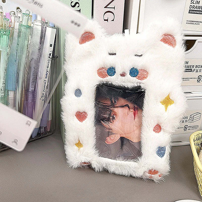 Plush Fox Photocard Holder Cute Photocard Case Student Cards