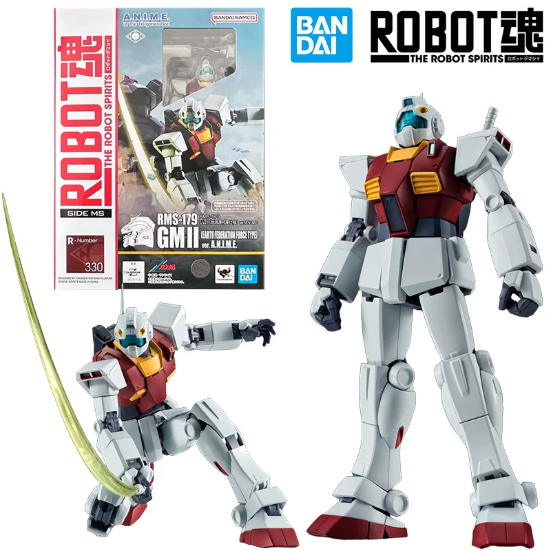 Bandai The Robot Spirits 330RMS-179 GM II Earth Federation Force Type Ver. A.N.I.M.E. Gundam Original Actionfigur Modellspielzeug