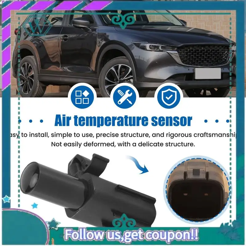 AA92-السيارات المحيطة في الهواء الطلق استشعار درجة حرارة الهواء لمازدا 2/3/5/6 CX-5 CX-7 2006-2014 G5-18-61-764 #5