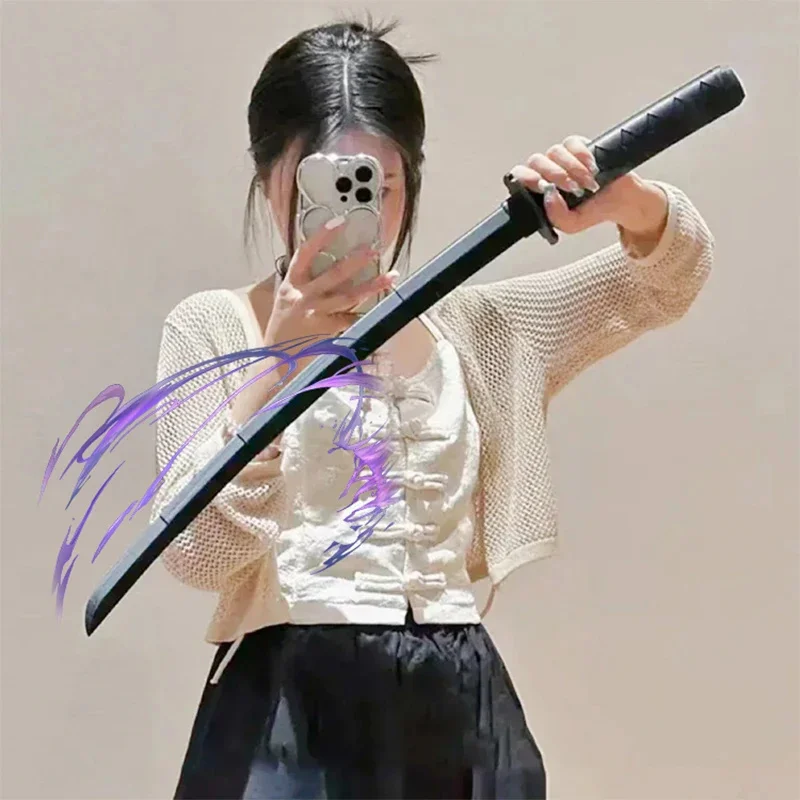 Creative Props 3D Printed Gravity Sword Retractable Folding Katana Sword Stress Relief Elimination Folding Fun Gifts for Friends