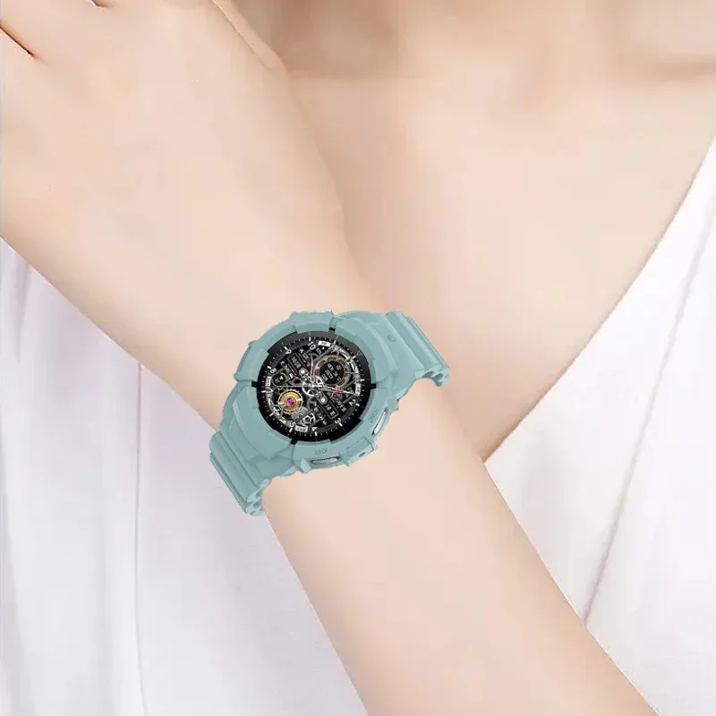 Soft Fashion Cover For Samsung Galaxy Watch 5 40mm 44mm Silicone Protector Case Strap For Samsun g Watc h 5 Pro 45mm Bumper